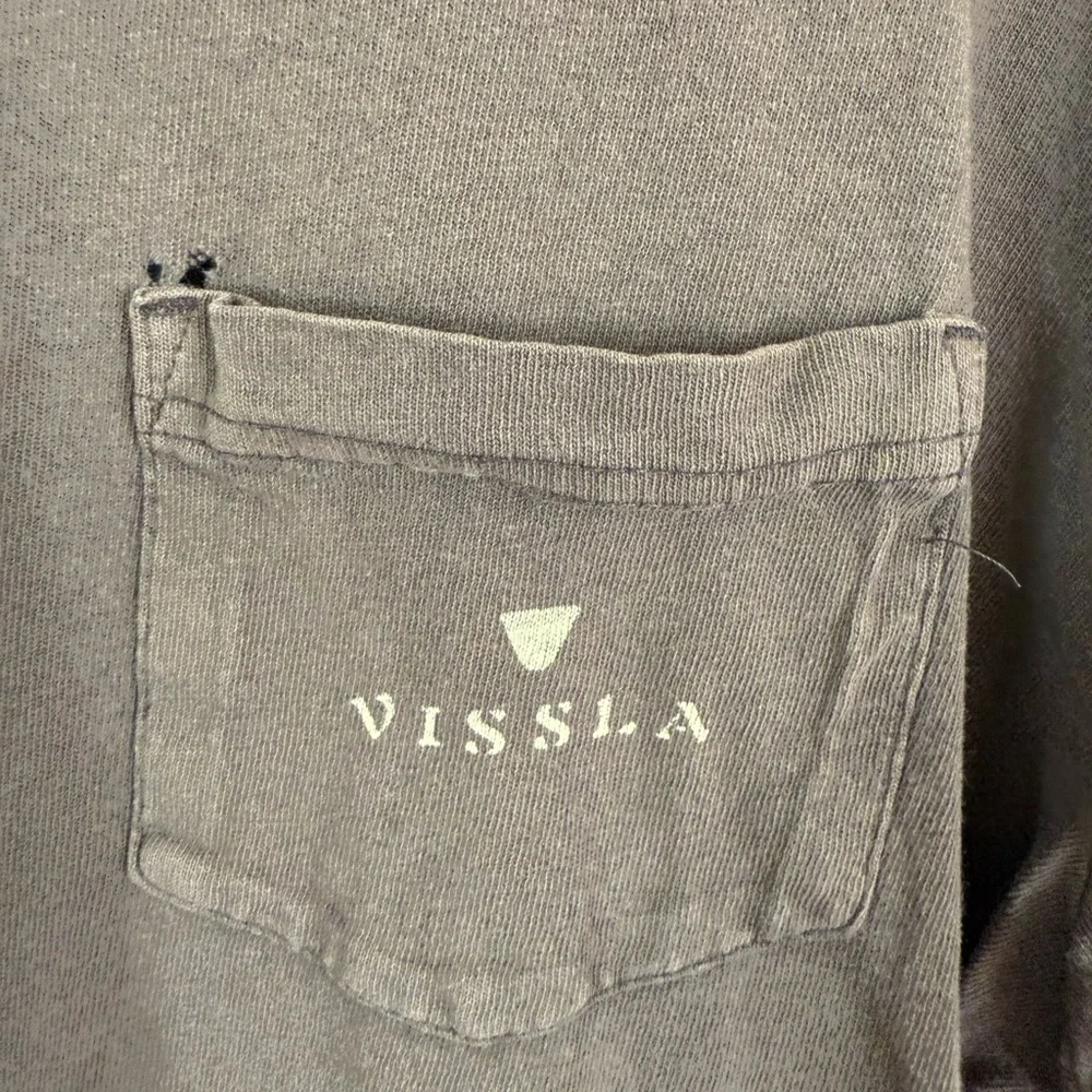 VISSLA Men's Charcoal Pocket Tee - Picture 3 of 6